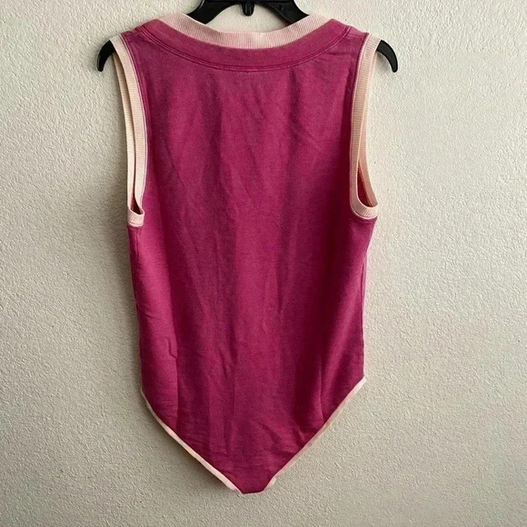 🆕Free People Intimately Cozy Cool Girl Tank Bodysuit Pink Dragon Fruit S🆕 - Picture 7 of 16